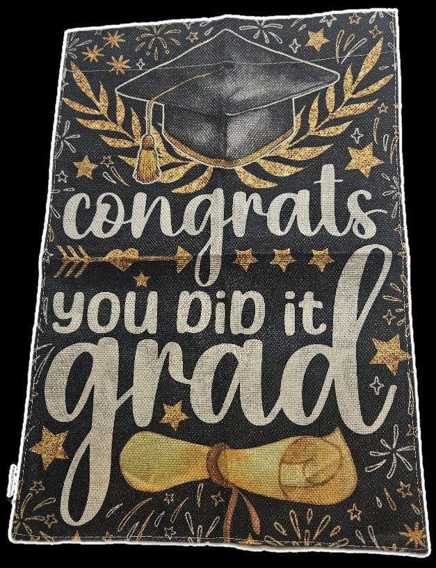 Graduation Garden Flag