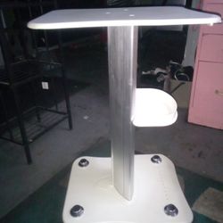 White Metal rolling Table/Desk