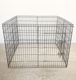 (NEW) $49 Foldable 36” Tall x 24” Wide x 8-Panel Pet Playpen Dog Crate Metal Fence Exercise Cage