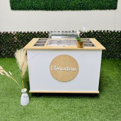 Foldable Multifunctional Cart for Charcuterie Mini Pancakes and More Catering Carts New Made To Order Start Your Business Coffee Carts