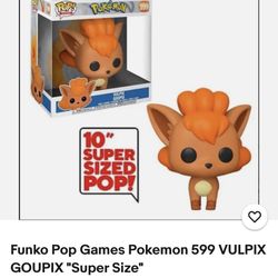 Funko POP Games Pokemon 599 Vulpix Goupix "Super Size" 