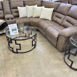 NEW🏞️ Delivery and Finance Available 🏞️Ravenel 3 Piece Reclining Sectional ▪️# Sofa # Loveseat # Couch # Living Room Set Options Available