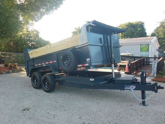 AMP 7 x 14 Buildable Side Dump Trailer 14k