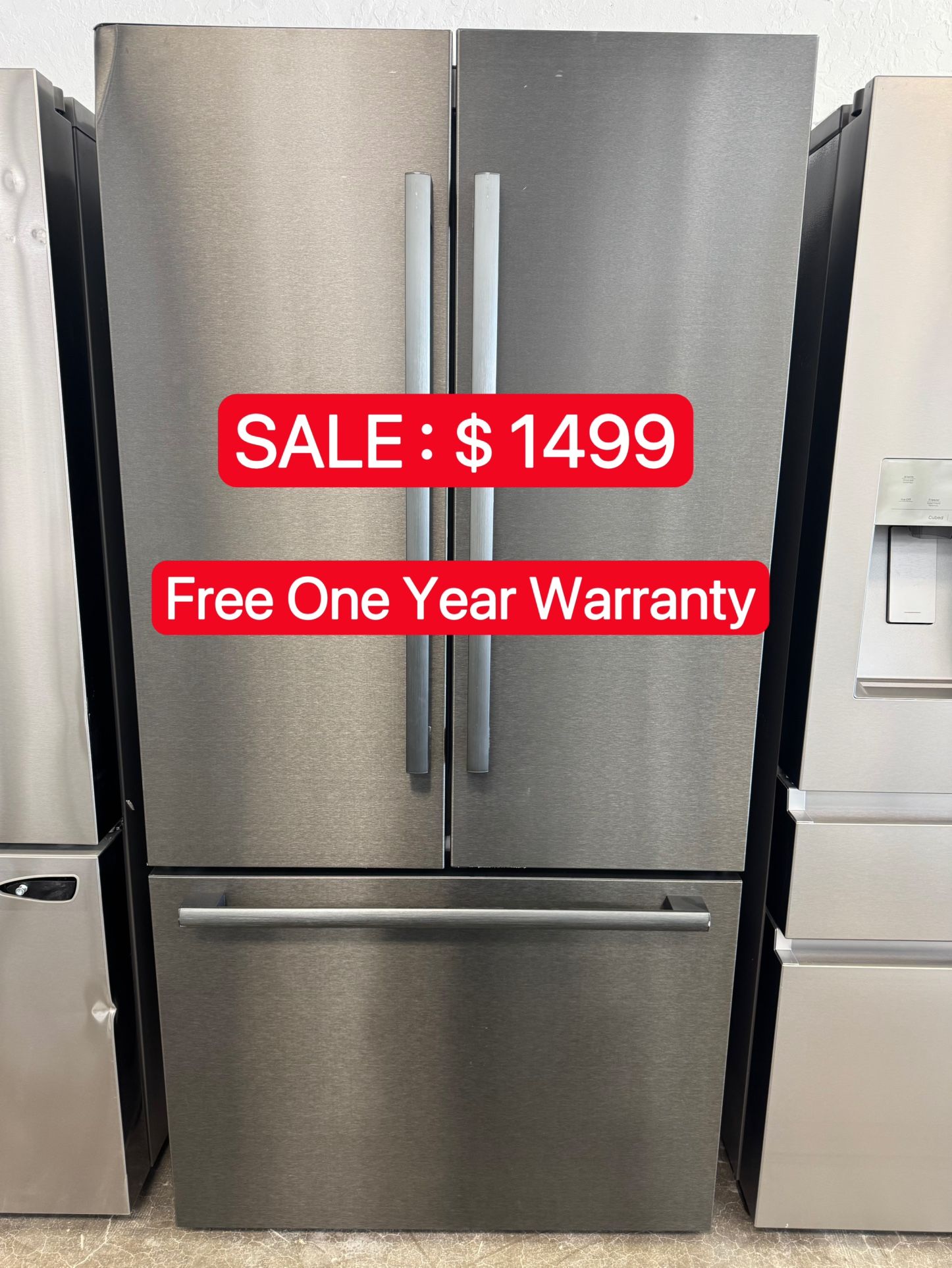 BOSCH 21cu.ft 800series Smart French Door Refrigerator-Free One Year Warranty