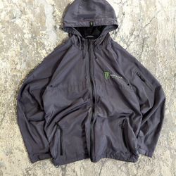 Gray Monster Windbreaker With Waterproof Zippers