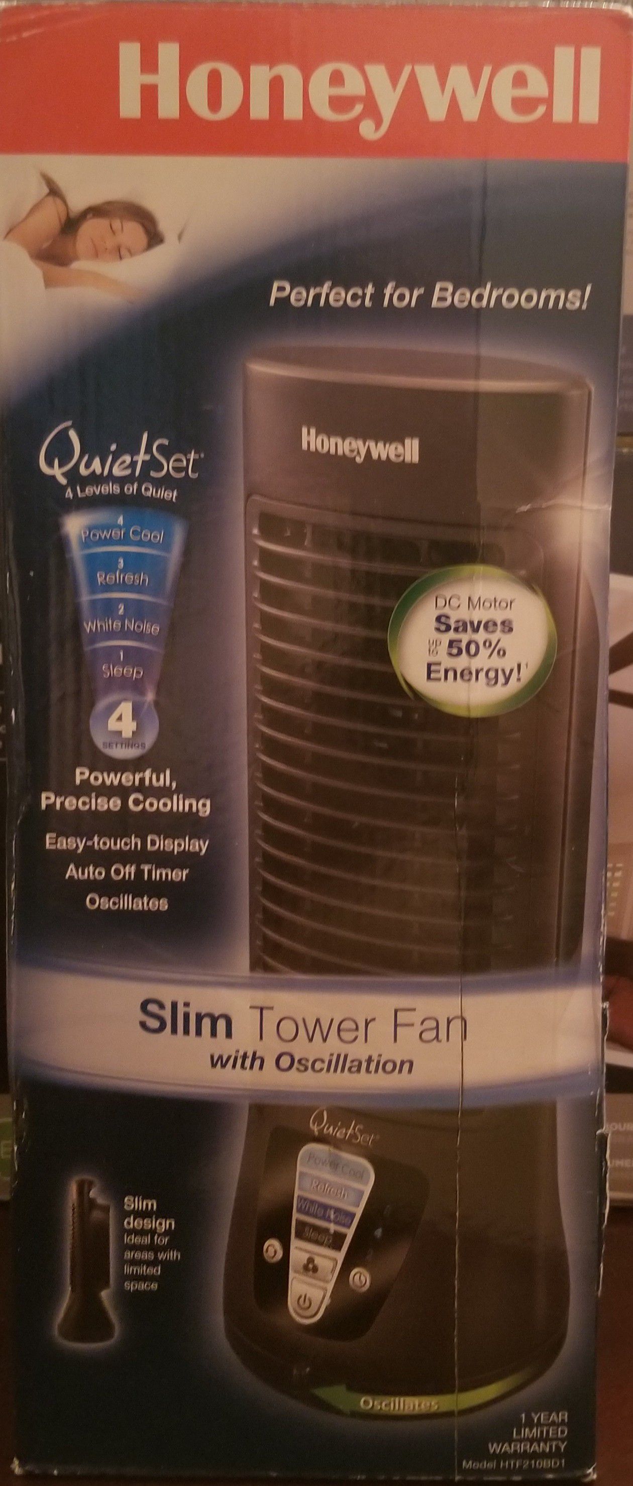 Honeywell slim tower fan
