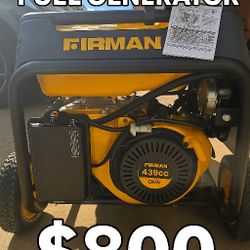  Firman H07552 Dual Fuel Generator with electric start
