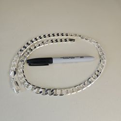 Sterling Silver Plated Chain 26" Pick Up By 89015 