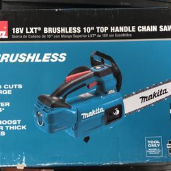 Makita XCU06Z 18v Brushless  10” Top Handle Chain Saw