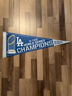 Dodgers 8-Time World Champion Pennant