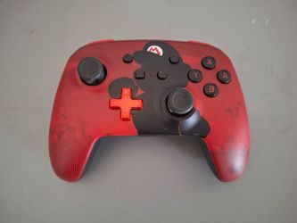 Original PowerA Wireless Controller for Nintendo Switch - MARIO SILHOUETTE RED