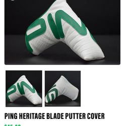 PING HERITAGE BLADE PUTTER COVER **NEW** Limited Edition w/mag closure