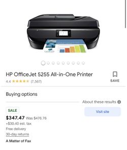Printer HP OfficeJet 5255 All-in-One Printer