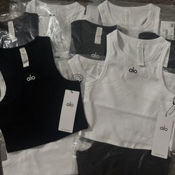 Alo cropped tank tops 
