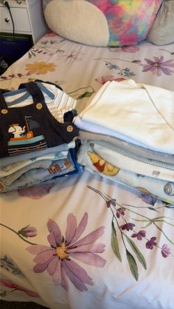 Baby Boy 0-3 Months Clothes and Blankets