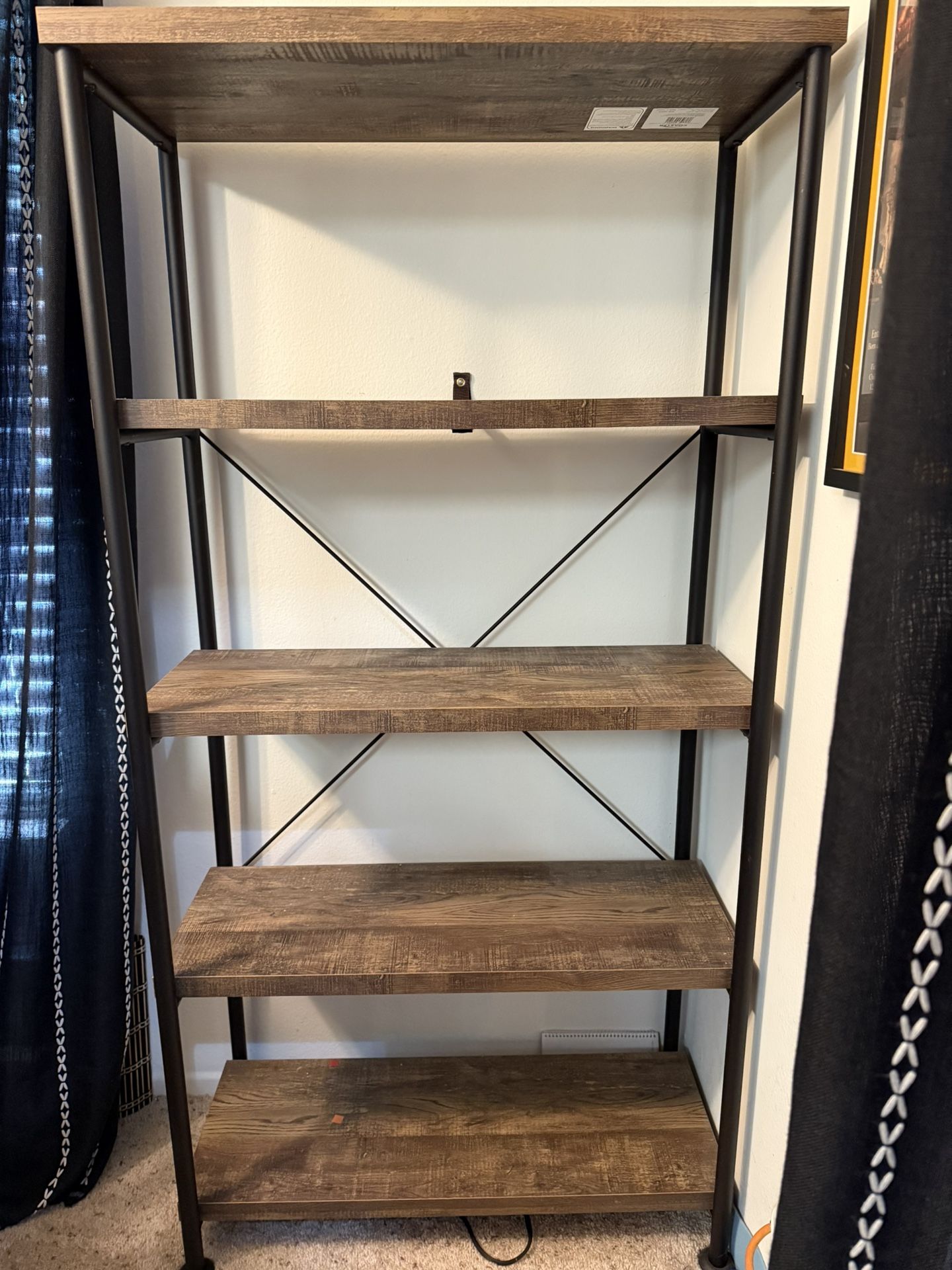 Coasters Rustic Bookcase. 