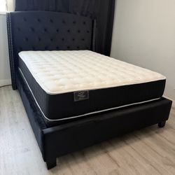 New In Box King Bed Frame With Mattress (Read Description Below)