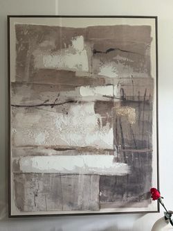 Large Abstract Framed Canvas Wall Art