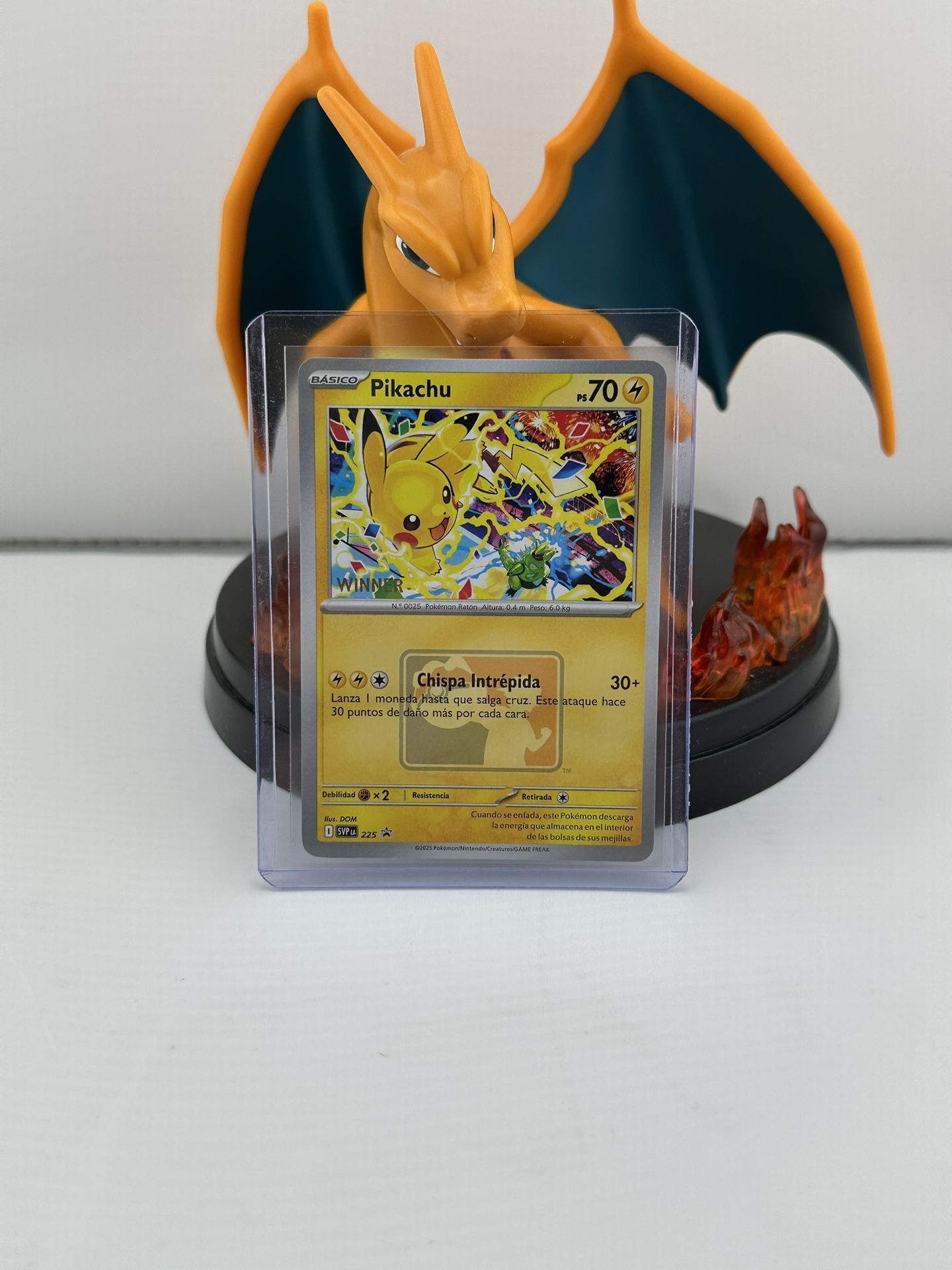 Pokemon TCG Pikachu World Champions Winner Stamped Promo - Spanish