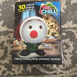 Mindscope Animat3D Multicolored Mr. Chill Snowman Animated Decor 10 in.