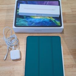 Apple iPad pro 11 Inch 2nd Generation, Apple Pencil, Case, And Charger!