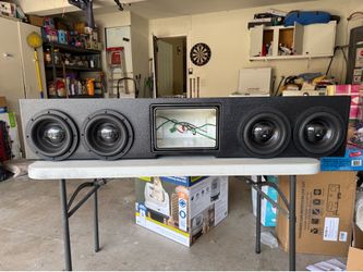 Subwoofer enclosure for 4 8 inch subs 07 to 13 Sierra