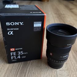 Sony 35mm 1.4 GMaster 