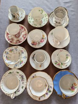 Vintage Mixed Teacup & Saucer Collection