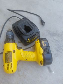 DeWalt 18V Cordless Drill with Battery and Charger