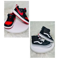 $100 Nike + Vans Toddler shoes size 7