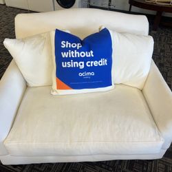 White Loveseat- We Deliver 