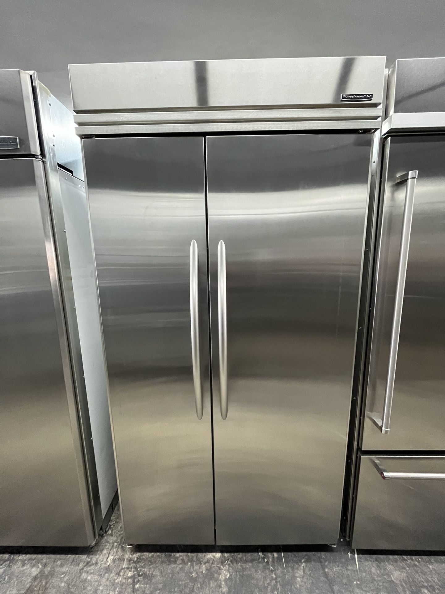 KitchenAid Side By Side Built In 42” Refrigerator Used