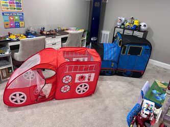 Thomas the Train and Fire Truck Tent Pop Ups