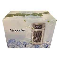 Portable Air Cooler Desk Fan Mini Evaporative AC Humidifier JZ-20S 300ML White