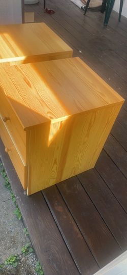 Two solid dressers