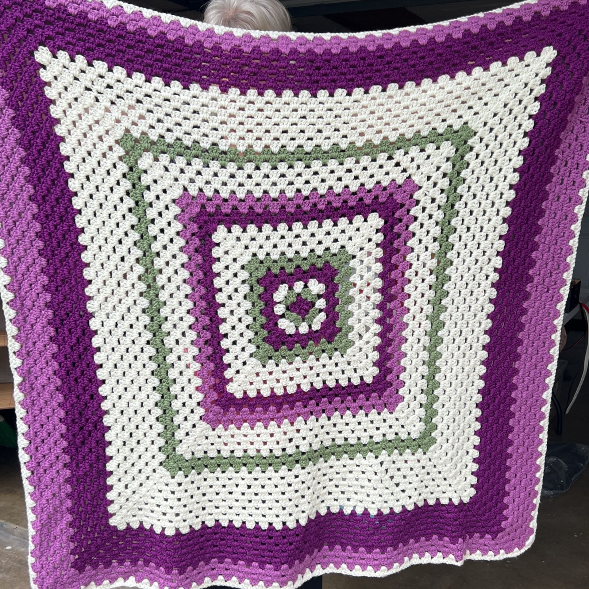 Crochet Blanket 50” X 50” Brand New $25