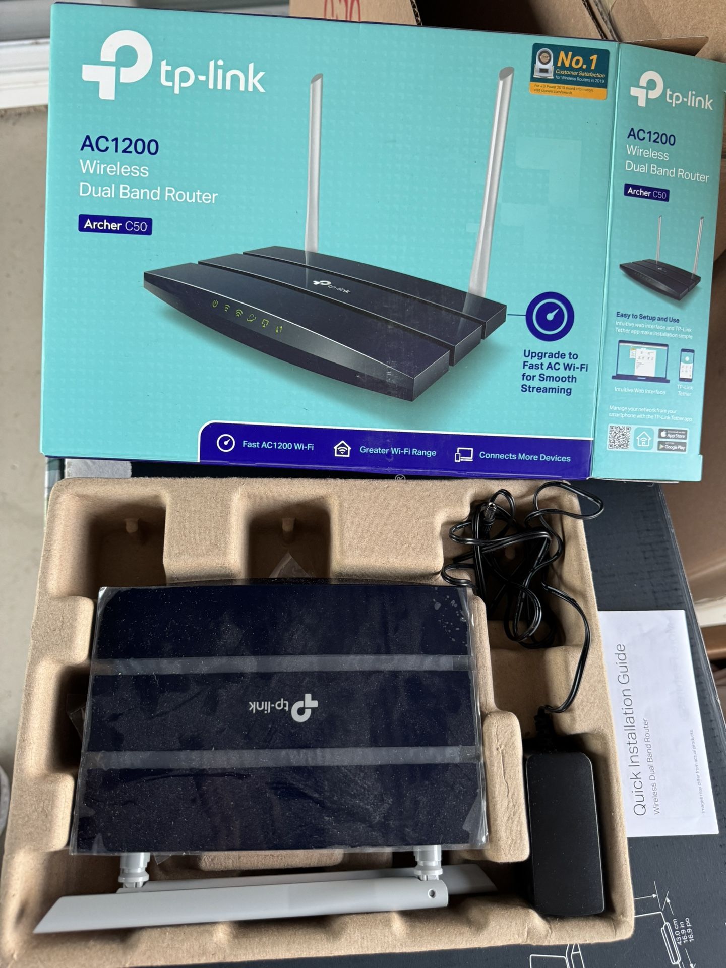 TP-Link AC1200 Dual Band WiFi Router (Archer C50)