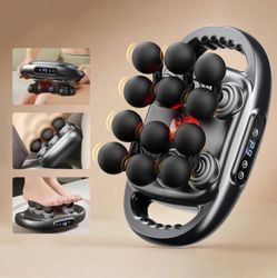 12-Head Electric Massage Gun – Rechargeable Deep Tissue Muscle Massager  Price: $35