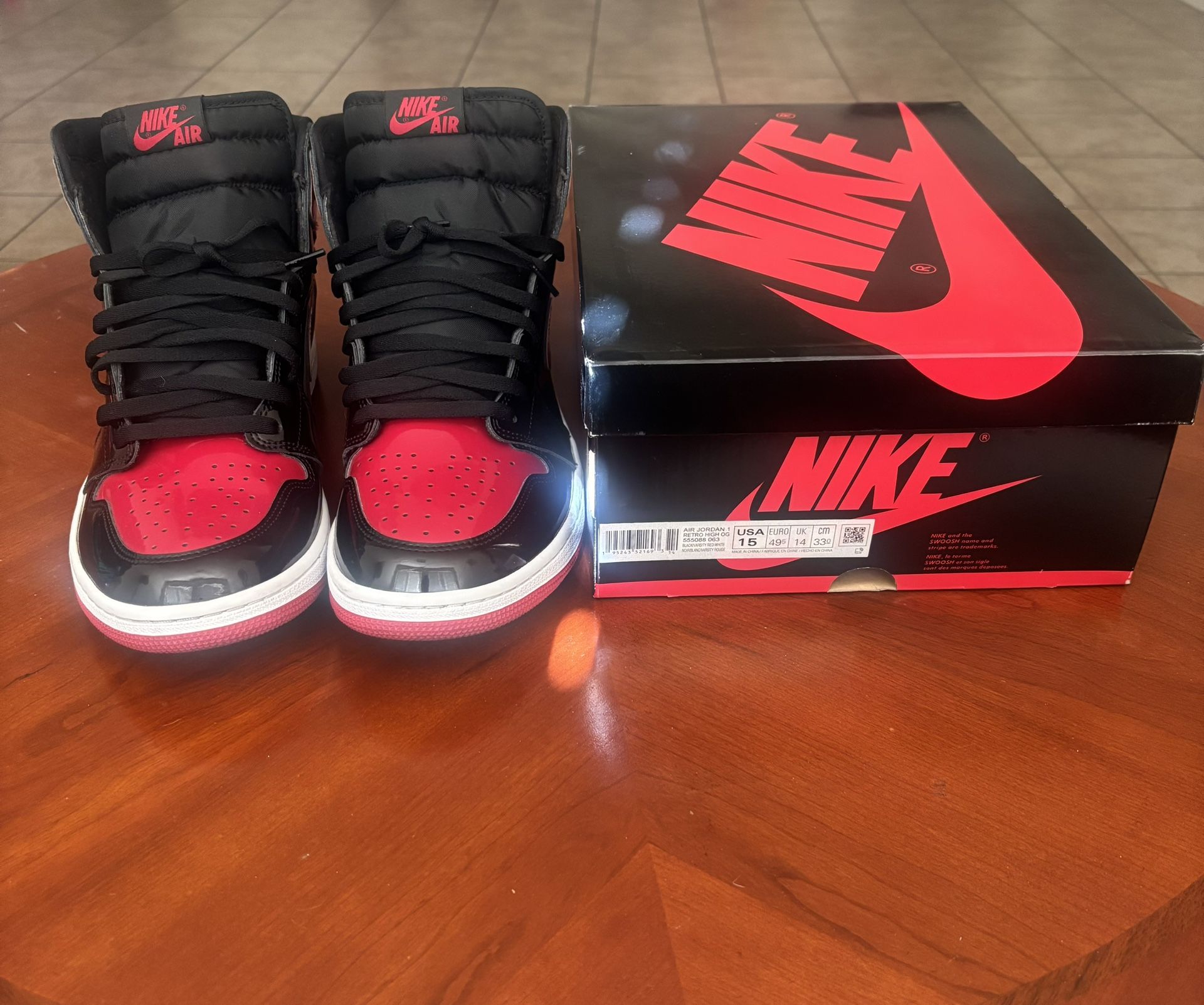 Jordan 1 Patent Leather Bred