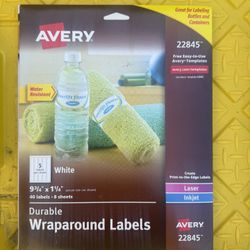 Avery Durable Wraparound Labels – 40 count (22845)