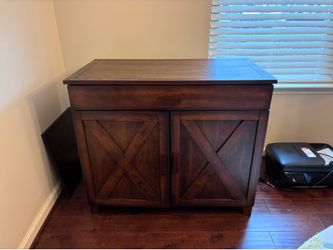 World Market "Randall" Dark Wood Cabinet