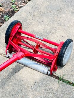 Vintage 1950’s Craftsman Manual Push Reel Lawnmower.  It works