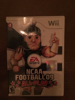 Nintendo Wii ncaa football 09 all play