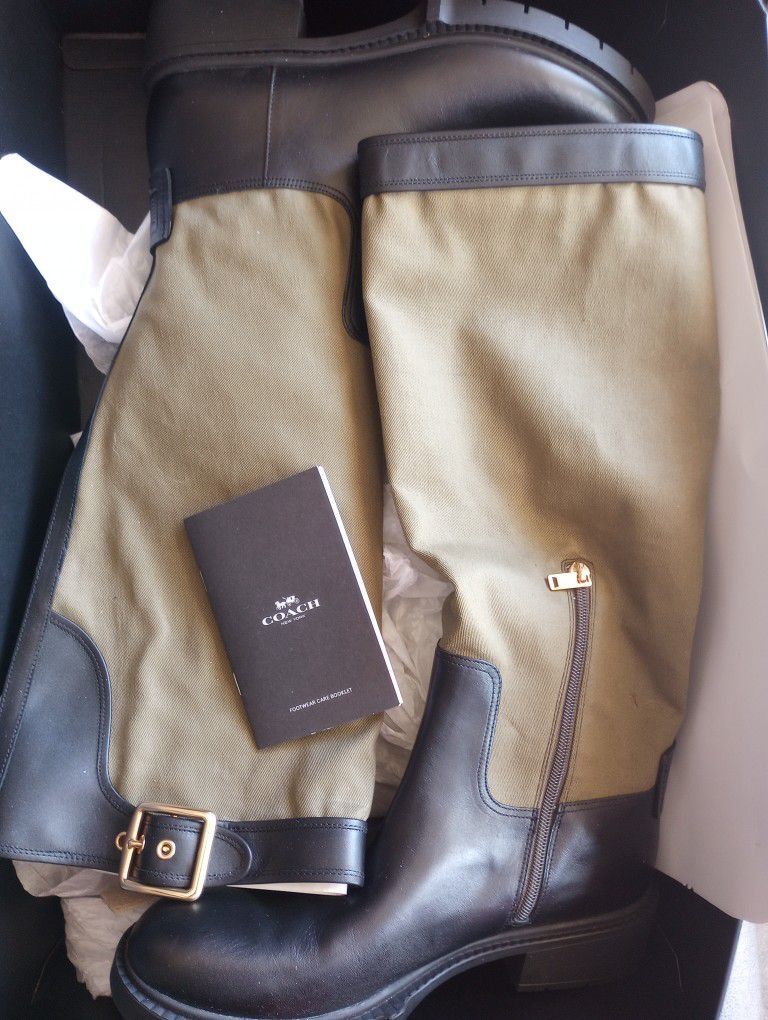 Women's Coach Boots Size 10,