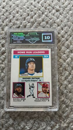 2025 Topps Heritage Home Run Leaders Card ECC 10