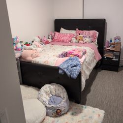 Queen Size Mattress, Box Spring And Frame