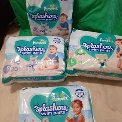 Pamper Size 5/ SPLASHers  & Variety  Of Pull Ups Available!