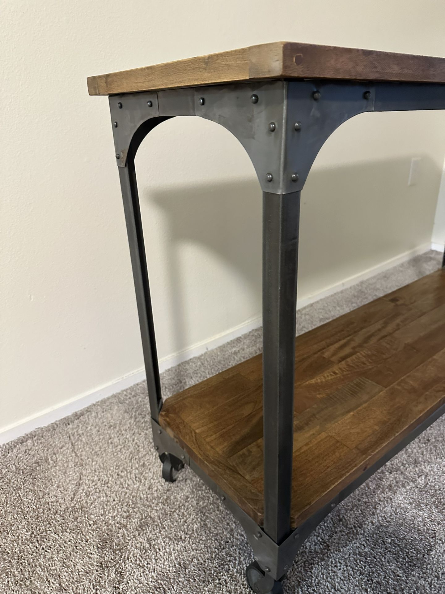 Entry Console/Table - Rustic Farmhouse/Industrial