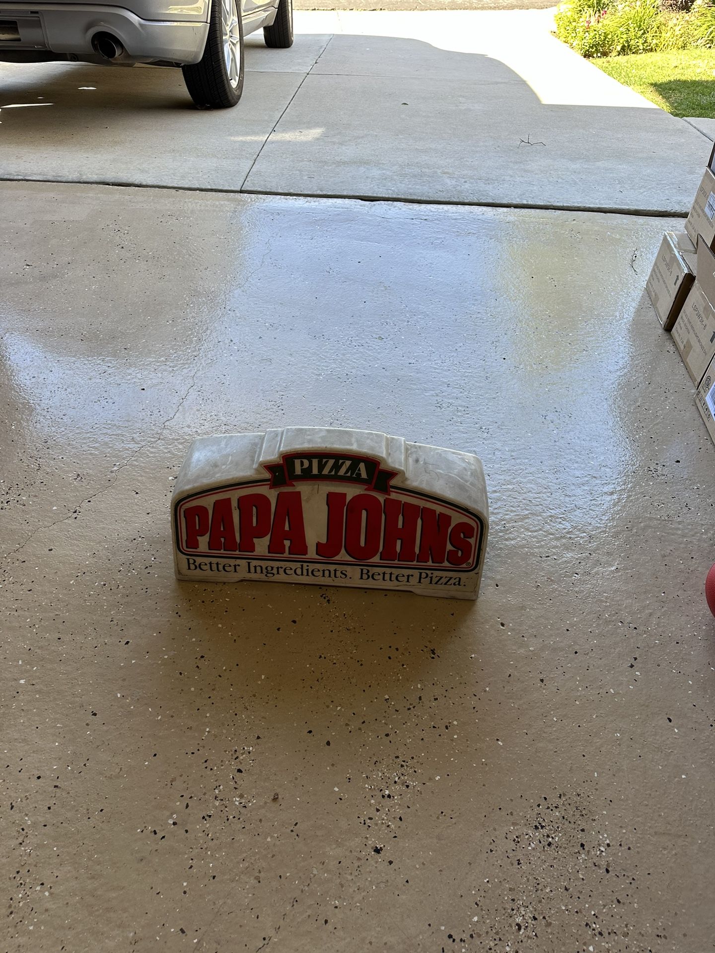 Papas Johns Sign