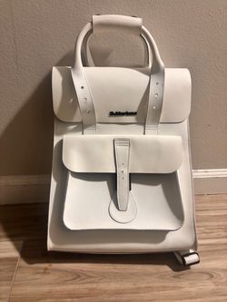 Dr. Martens White Leather Backpack